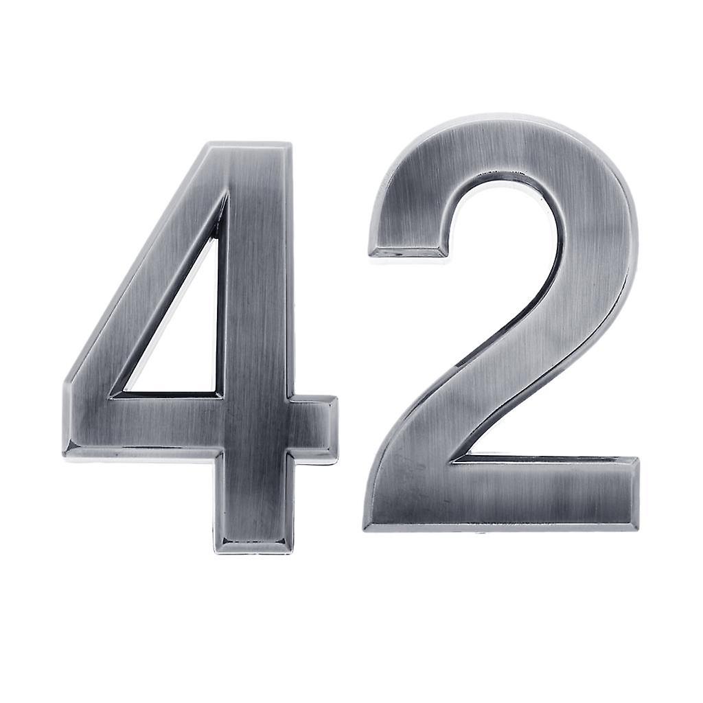 2pcs Plastic Self-Adhesive Door Number Sign Sticky Numeric Digit Number