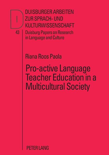 Proactive Language Teacher Education In A Multicultural Society Paperback