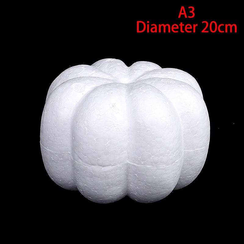 Foam Pumpkin White Blank Halloween Christmas Simulation Pumpkin Atificial Foam