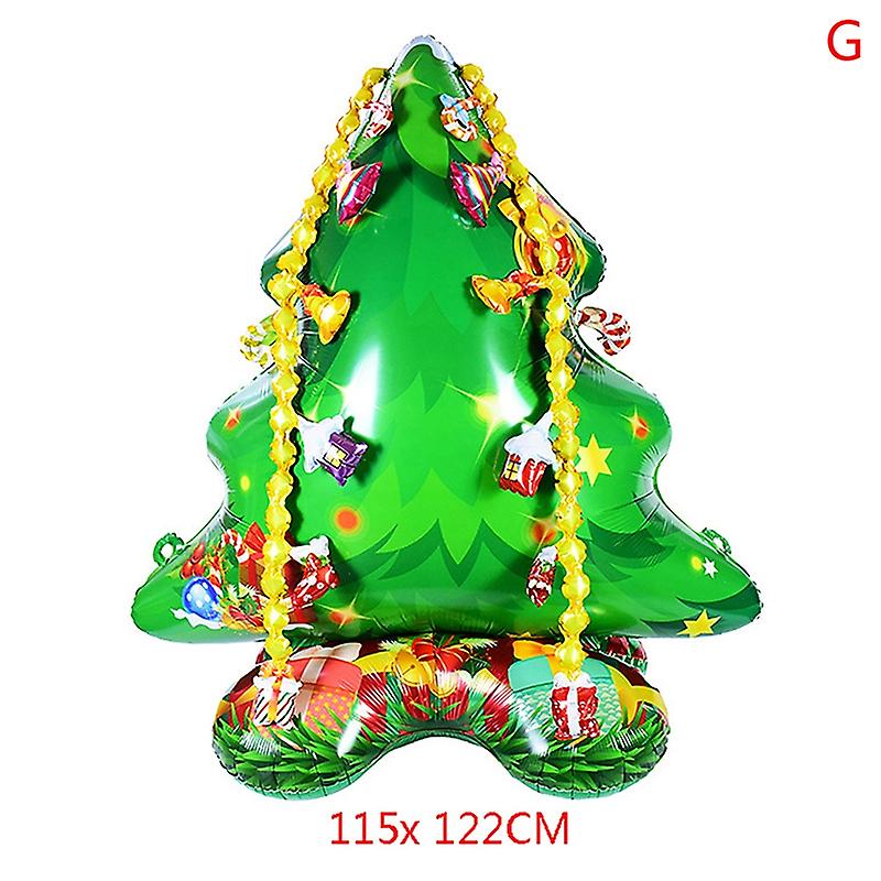 Large Christmas Standing Balloon Santa Claus Snowman Xmas Tree Balloon Home Deco