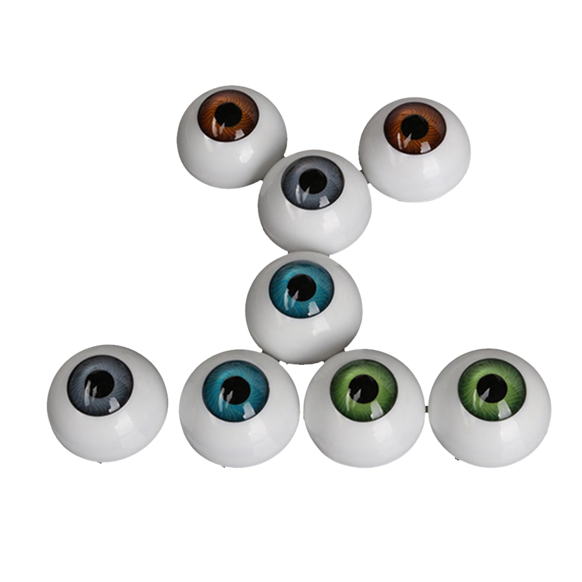 8X Acrylic Plastic Bear 26mm Puppet Eyeball Doll Making Half Round Exquisite