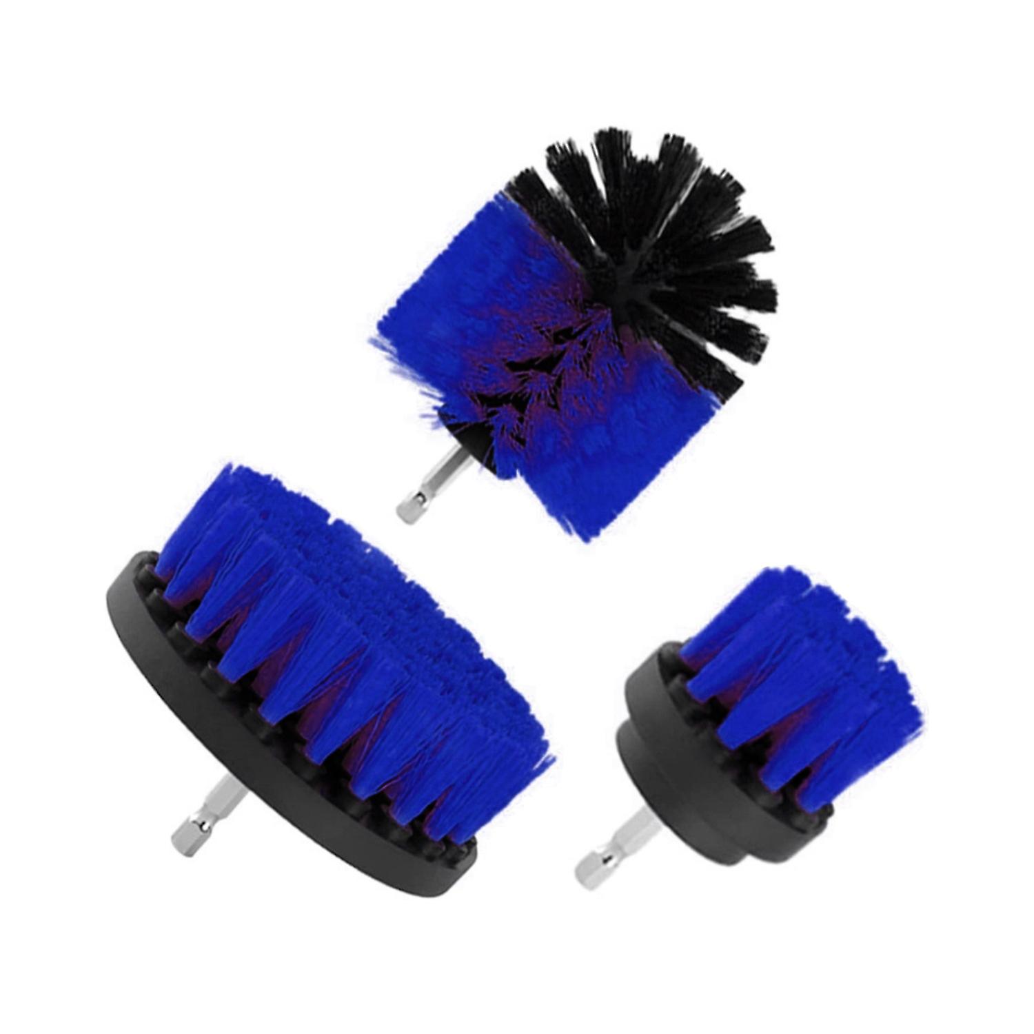 3Pcs Electric Drill Brushes Multifunctional Drill Brush Heads Set Cleaning Tools compatible Home Car
