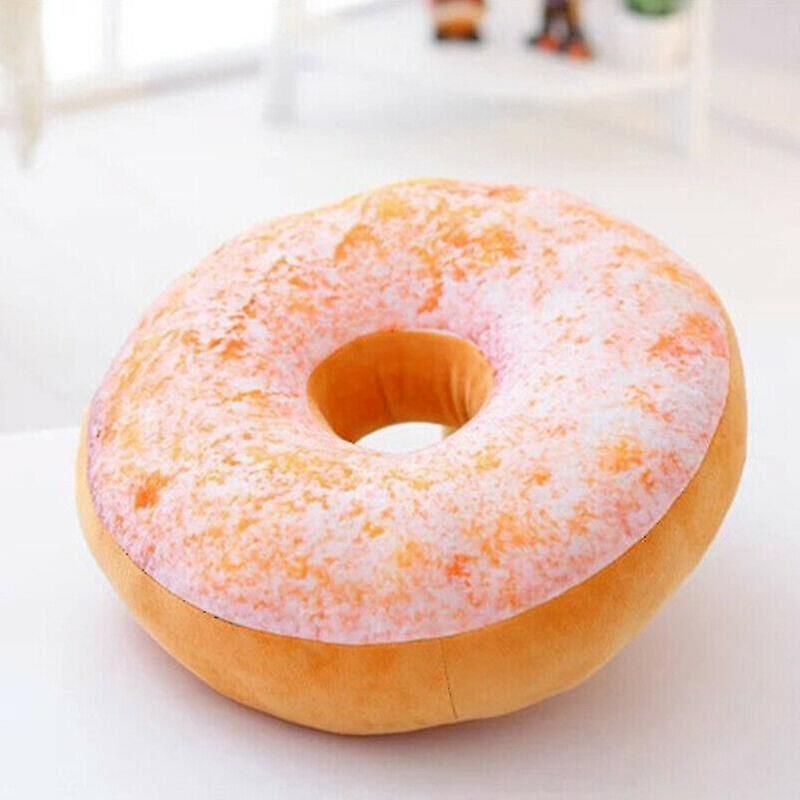 Chair Sofa Cushions Plain 3d Soft Cute Plush Donut Cushion Waist Pillow Sofa Seat Stuffed Pads Home Deco