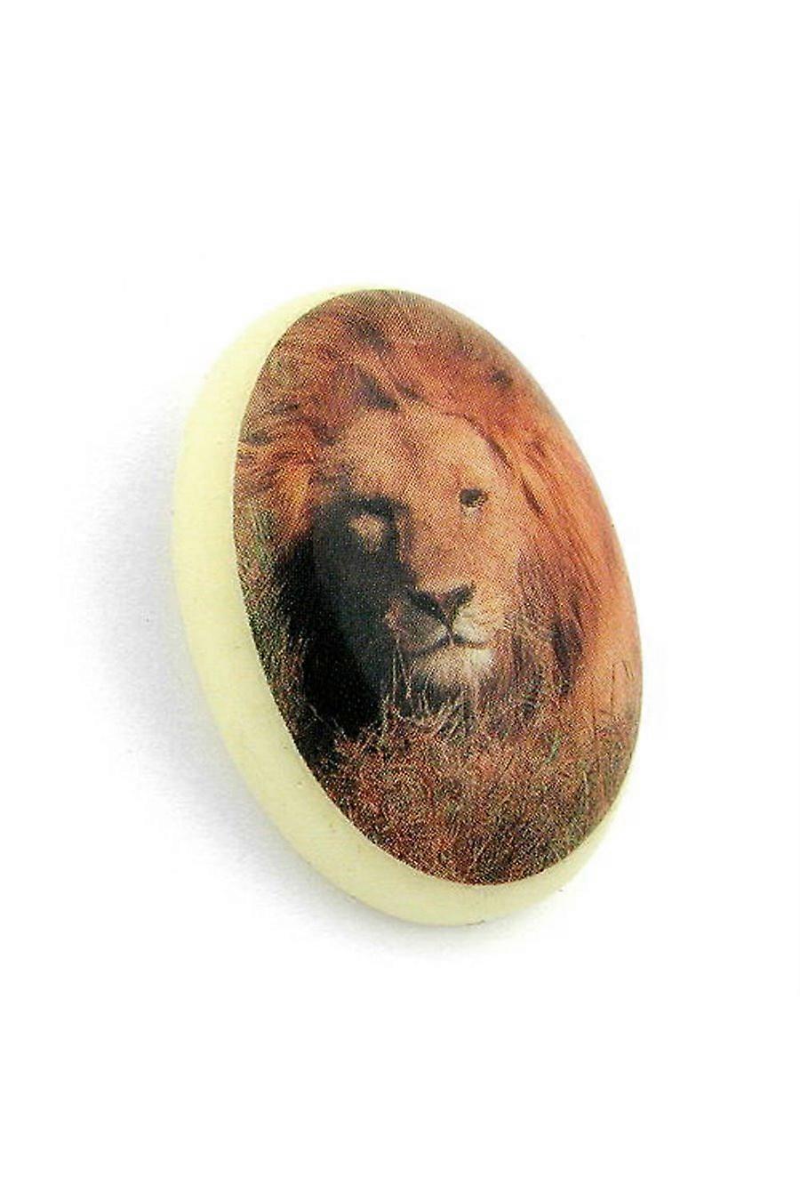 Brooch Lion-motif Ivory - Gl01874