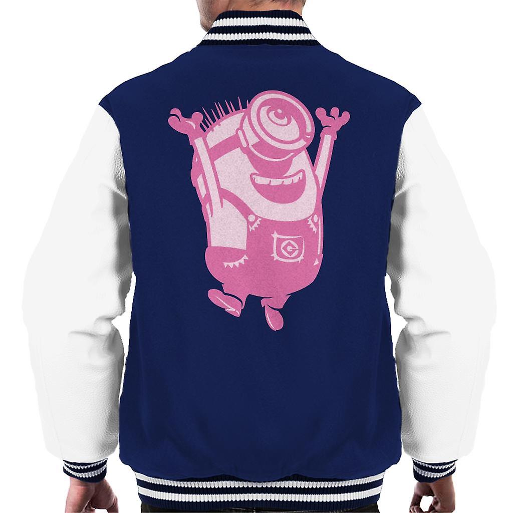 Despicable Me Minion Jumping Men's Varsity Jacket