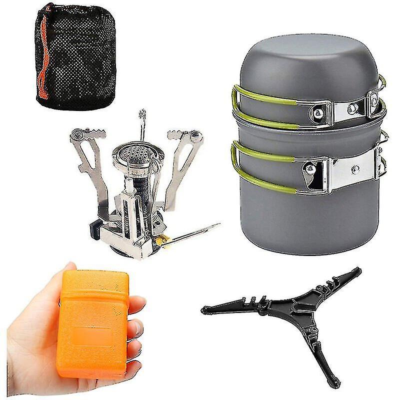 ערכת כלי בישול לקמפינג עם תנור קמפינג 3000w סירי בישול מחבתות מיכלים - Snngv