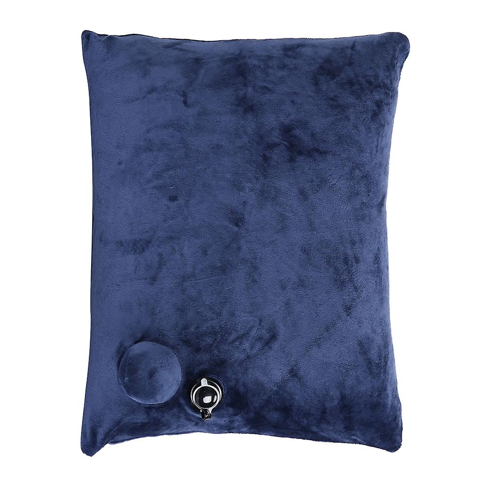 Press style Inflatable Neck Pillow Travel Airplane Pillow Neck Care Nap Cushion with Packsack