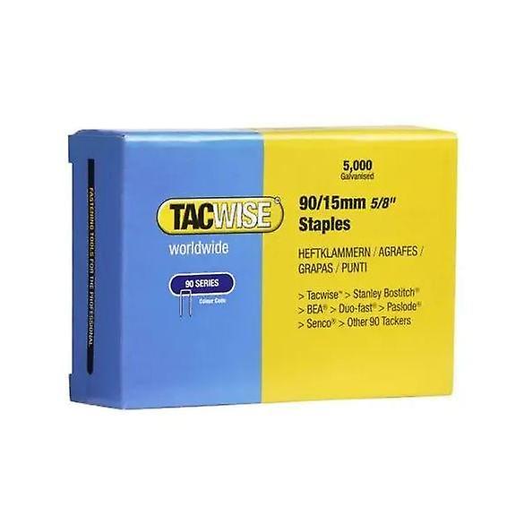 Tacwise 90 Narrow Crown Staples 15mm - 5000 Pack