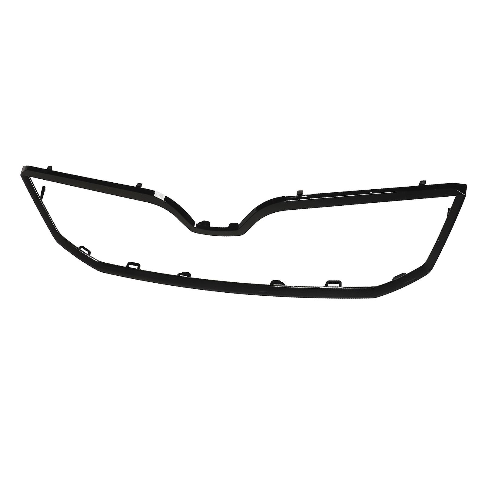 Black Front Bumper Cover Grid Upper Trim 5E0853761AF9R Replacement for Octavia 5E Pre‑facelift 2013‑2016 