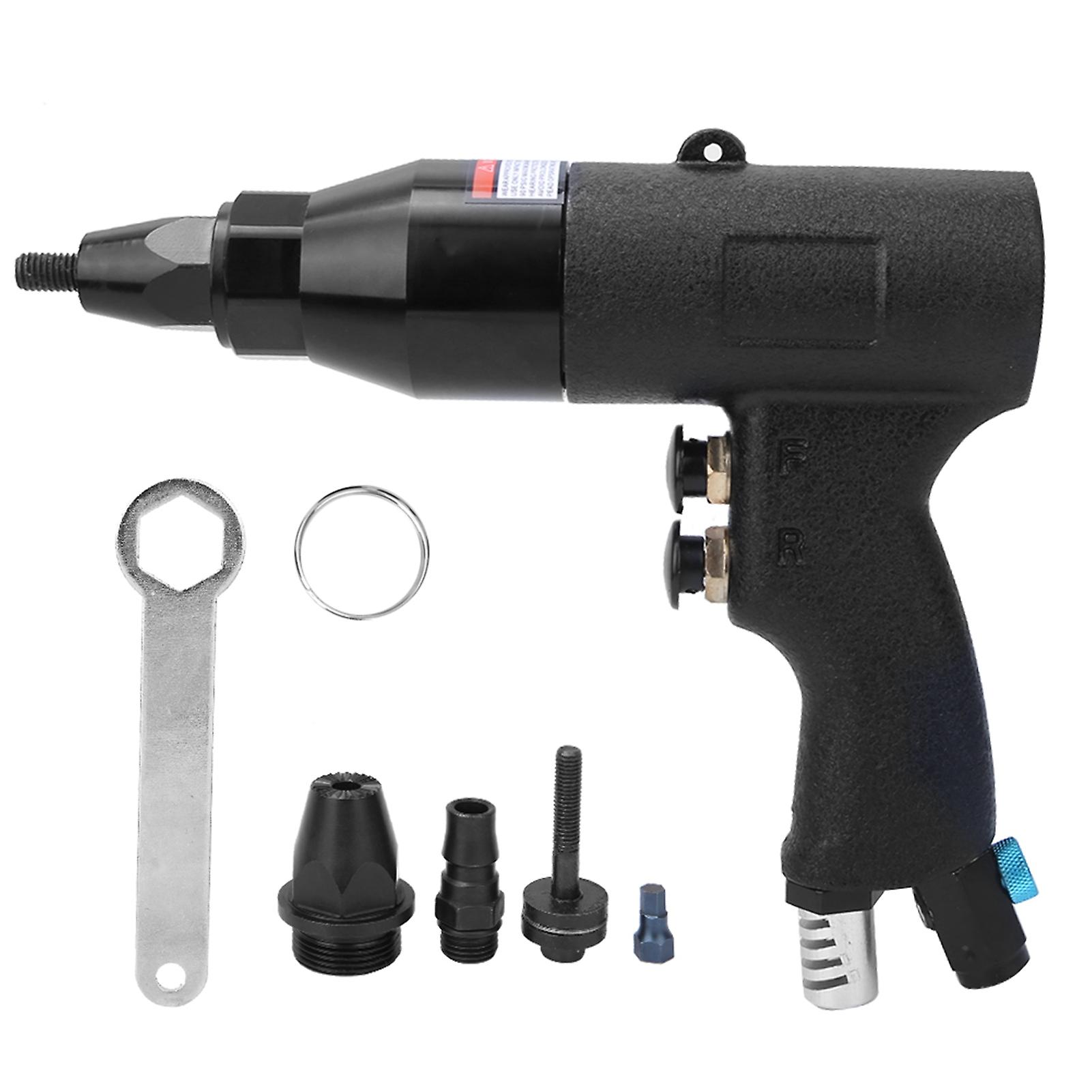 Pneumatic Rivet Pulling Gun M6-M8 Riveter 750rpm High-Speed Air Riveter with 1/4in BSPP Male Thread and 90PSI Pressure
