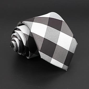 Fashion Polyester Tie for Men Business Meeting Formal Stripes Dot Floral 8cm Jacquard Tie Casual Wear Cravat Suit Accessories