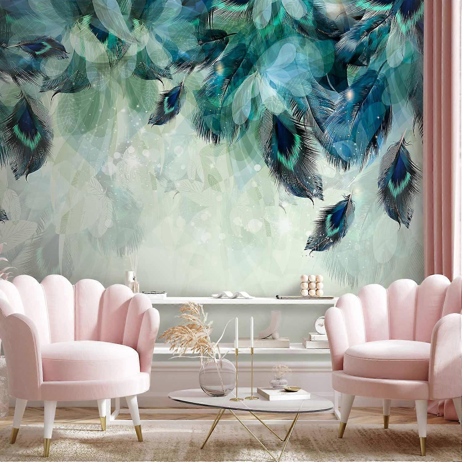 Wall Mural - Emerald Feathers