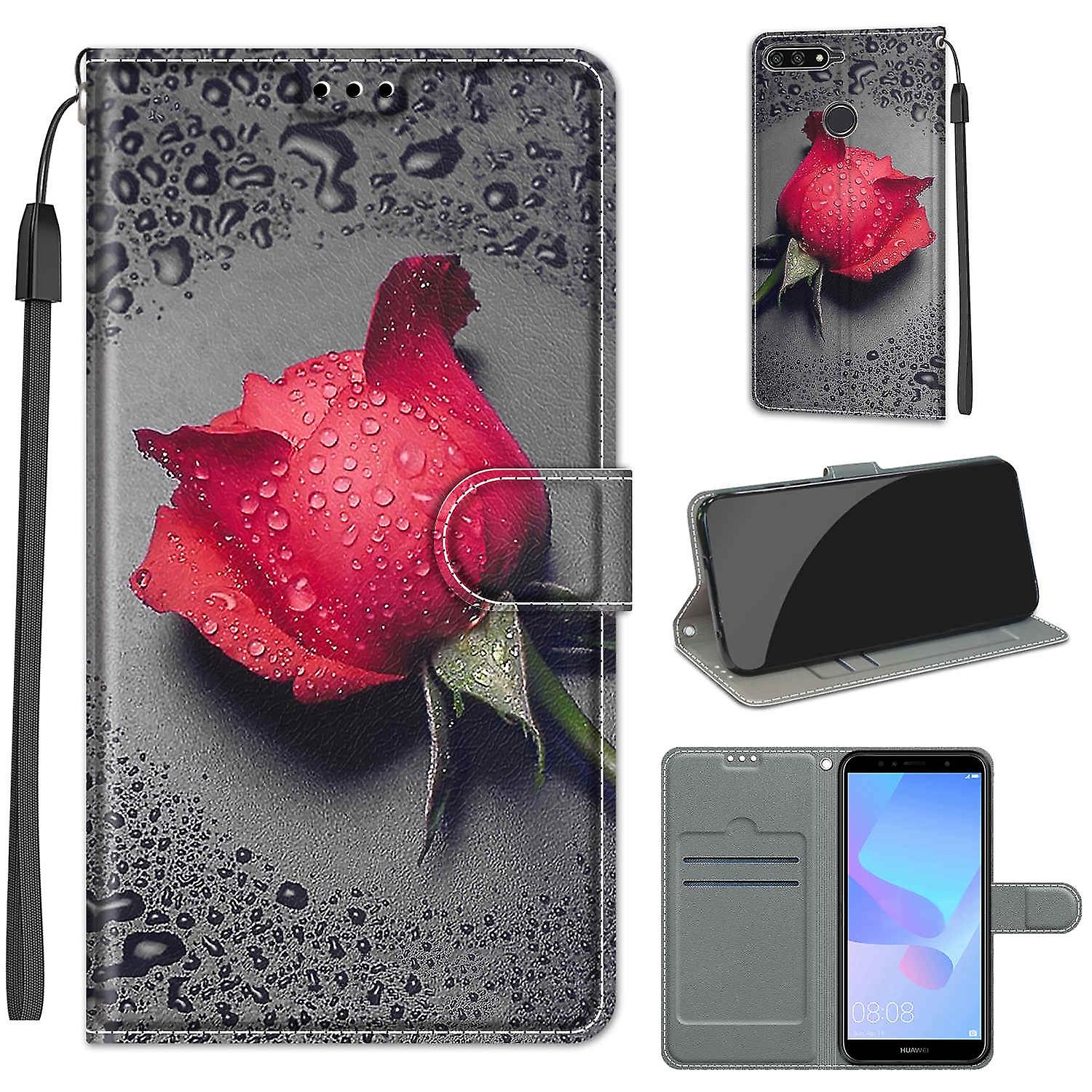 For Huawei Y6 2018 / Honor 7A Leather Case