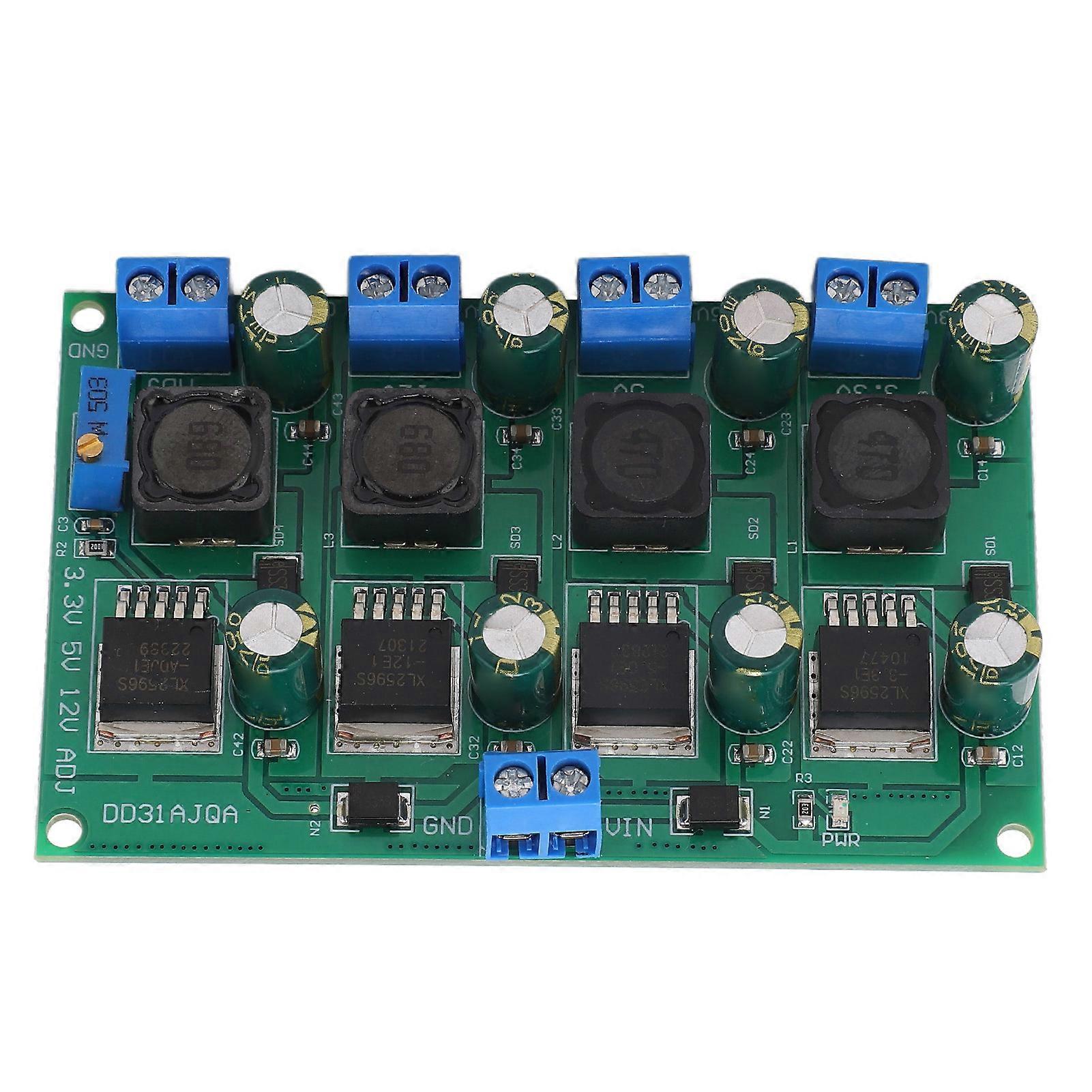 Buck Converter 3A Multi Channel 3.3V 5V 12V Adjustable Output Power Supply Board