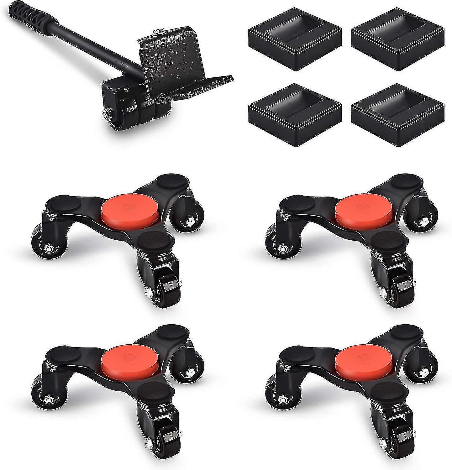 Móveis D, Móveis com Rodas, 3 Rodas D 4 Pack Com Elevador, Aço 6 Polegadas Tri-D, Mesa de Bilhar Movendo Ds Rolo de Móveis