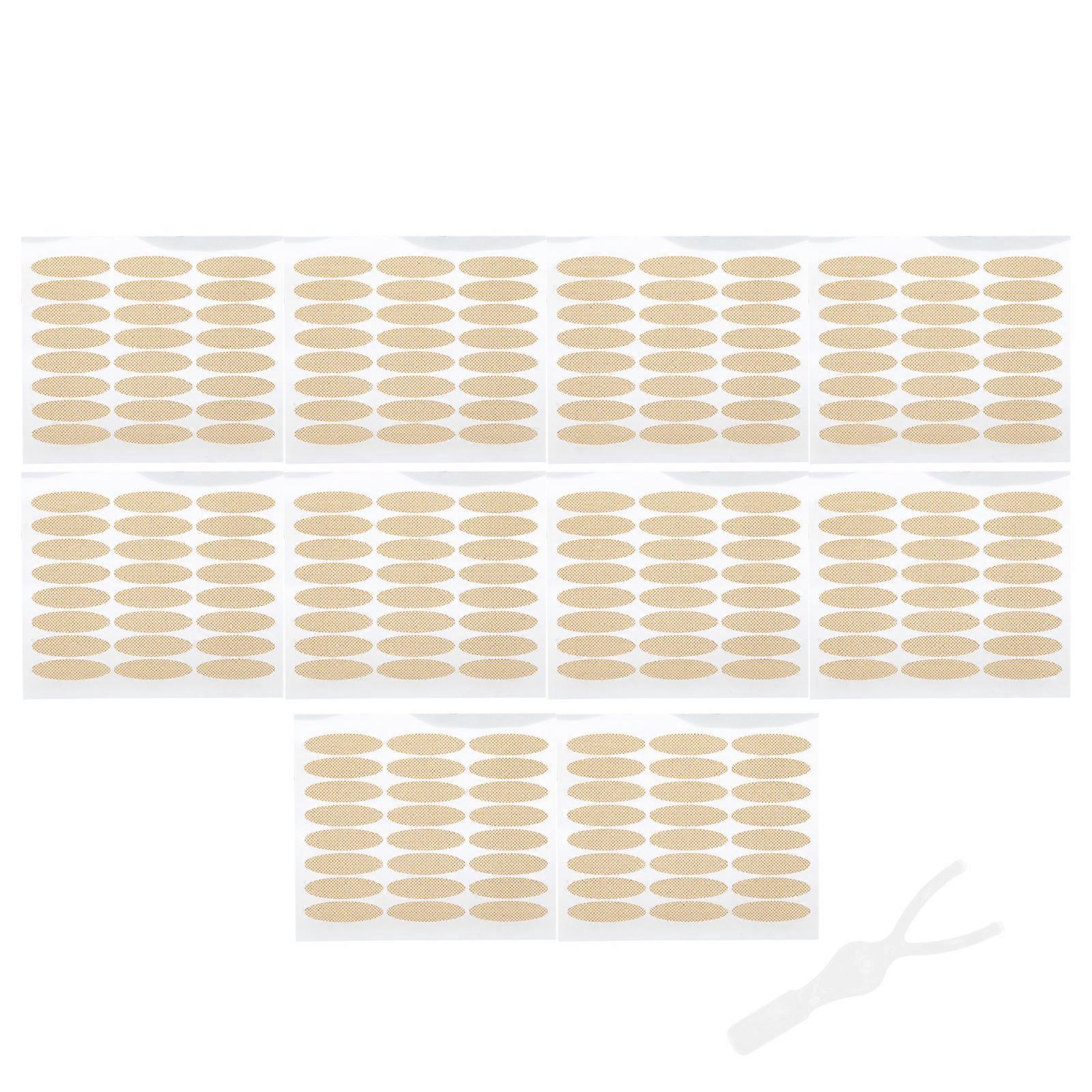 240 Pairs Double Eyelid Tape Stickers Natural Eyelid Lifting Strip Eyelid Sticker with Fork Rod