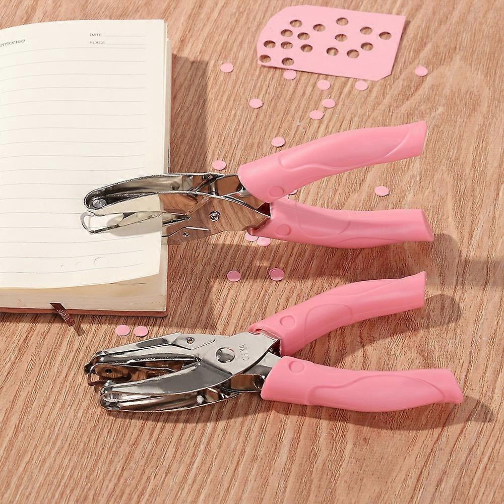 6MM Mini Hole Puncher Metal Scrapbook Binding Stationery Paper Cutter Heart Circle Shape Single Hole