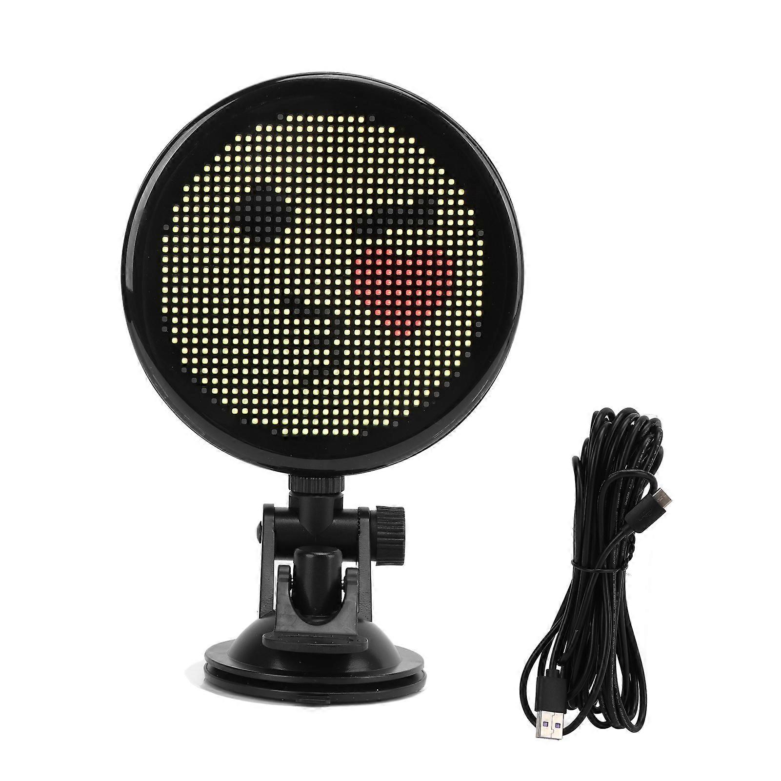 12V Car LED Display Bluetooth Controlled Full Color Car Interactive Screen with 32 X 32 Programmable LED Screen E2U111