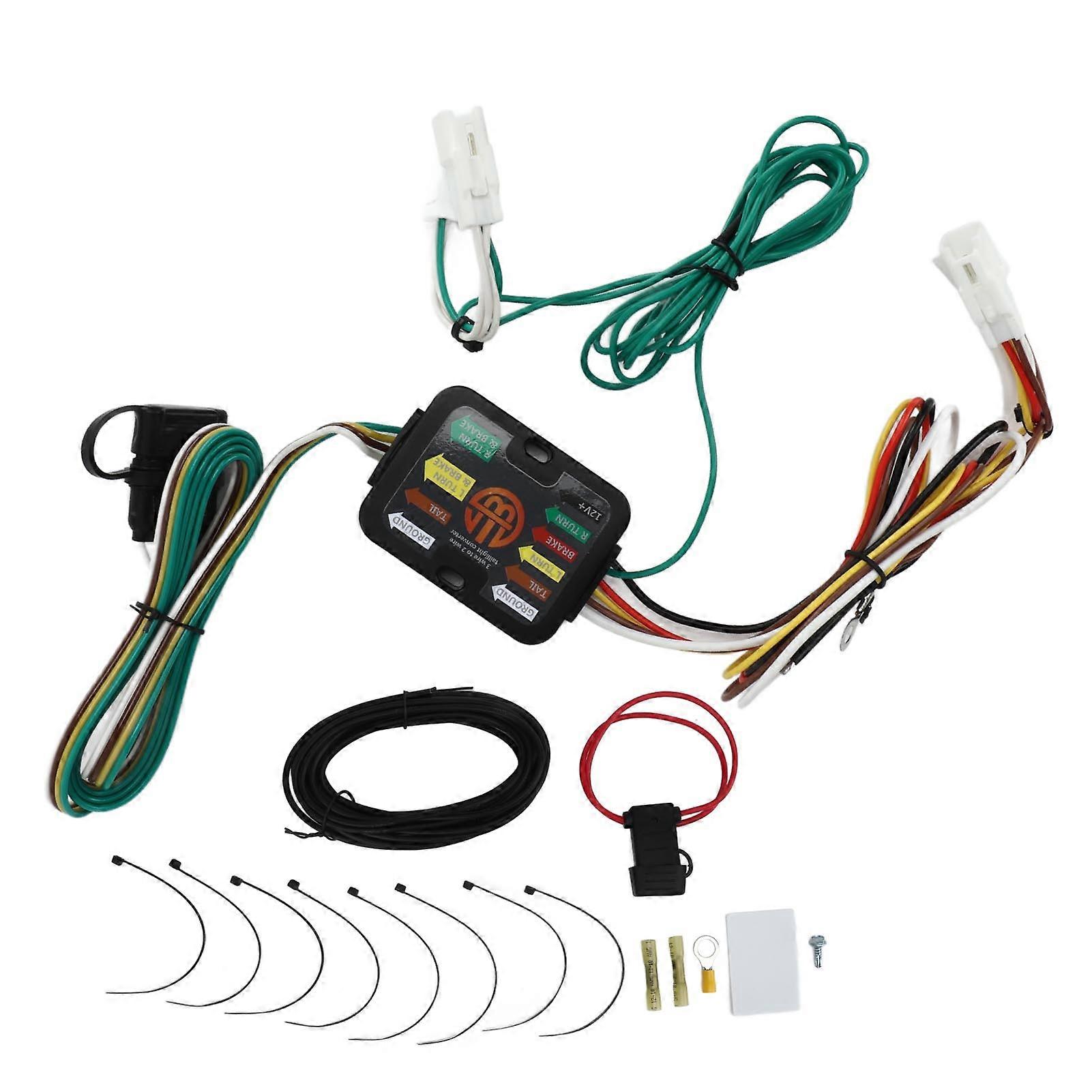 4 Pin Flat Trailer Wiring Harness Vehicle Side Replacement for Avalon RAV4 20132018 E2U611