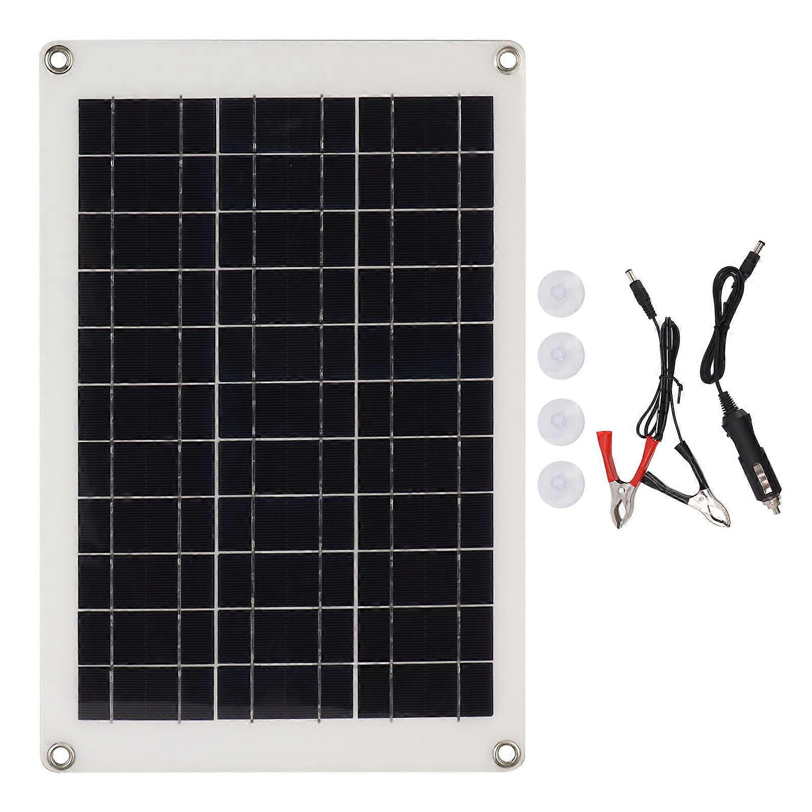 20w Polycrystalline Solar Panel Kit Flexible Photovoltaic Charging Panel With Dual Usb Interface
