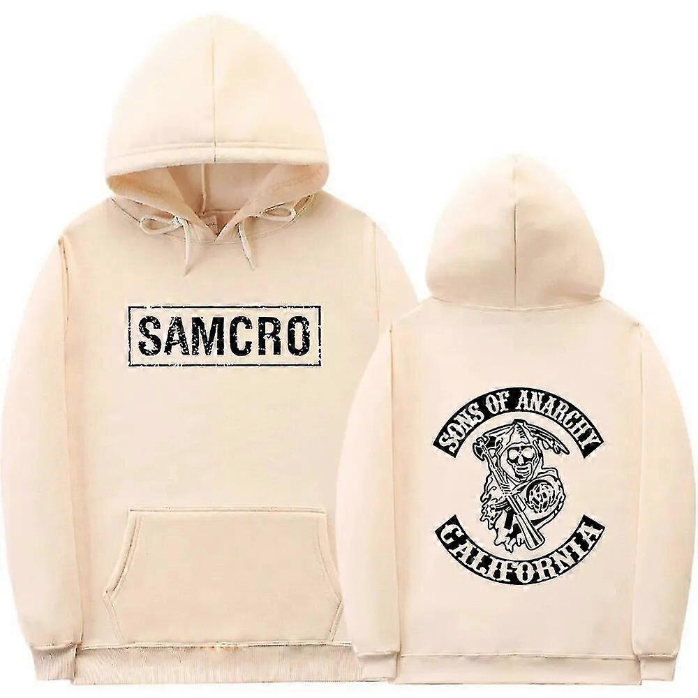 בני אנרכיה SAMCRO הדפס דו צדדי סווטשירט סווטשירט גברים Womnen אופנה עיצוב מותג סוודר בגדי ריקוד גברים פליז כותנה קפוצ'ונים