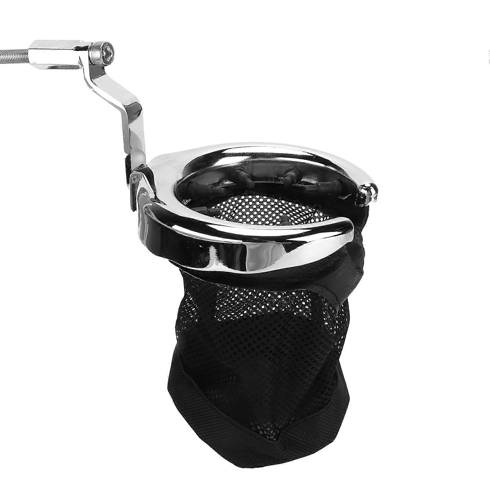 Cup Holder Foldable Drinking Holder Drinking Rack Motocycle Accessory Replacement for Goldwing GL 1800 2001?2015Electroplate