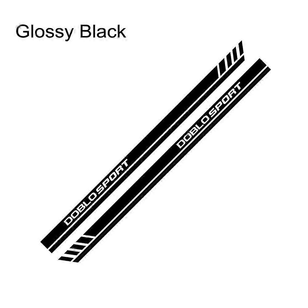 2PCS Car Side Door Line Stickers For Fiat Doblo Cargo 2 Tuning Auto Accessories Camper Van Stripes Letter Graphics Vinyl Decals