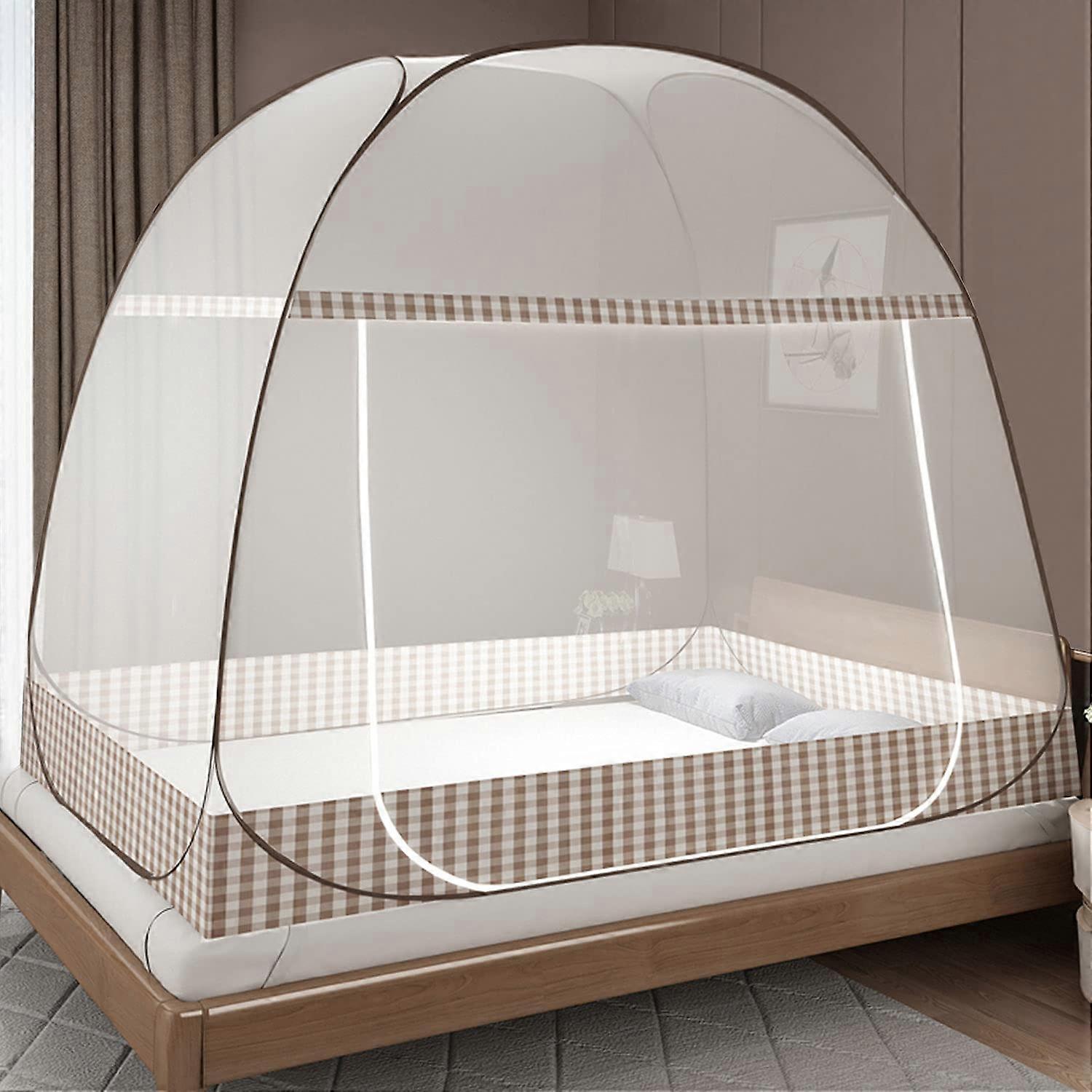 Mosquito Net Bed Pop Up, Foldable Bed Mosquito Net, Portable Travel Mosquito Net, Mosquito Camping Tent for Bedroom Outdoor Camping, Easy Installation