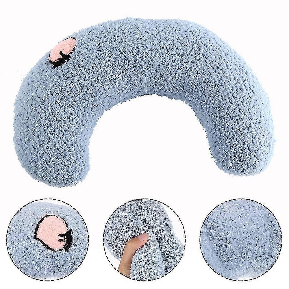 Pat moale pentru câini Perne calmante Pernă pentru gât pentru animale de companie pentru câini mici Jucării calmante ultra moi pufoase pentru animale de companie Jumătate gogoașă Cuddler