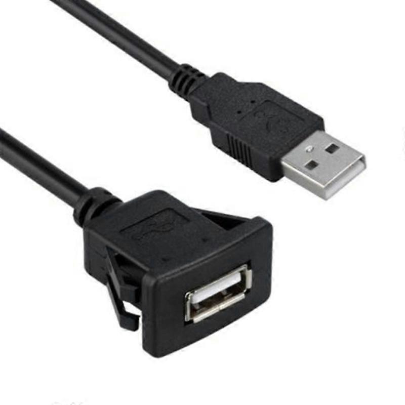 1M USB 2.0 Waterproof Cable Male to Female Socket Car Dashboard Stereo Line Audio Extension Cord for Motorcycle Motor Boat JOHX