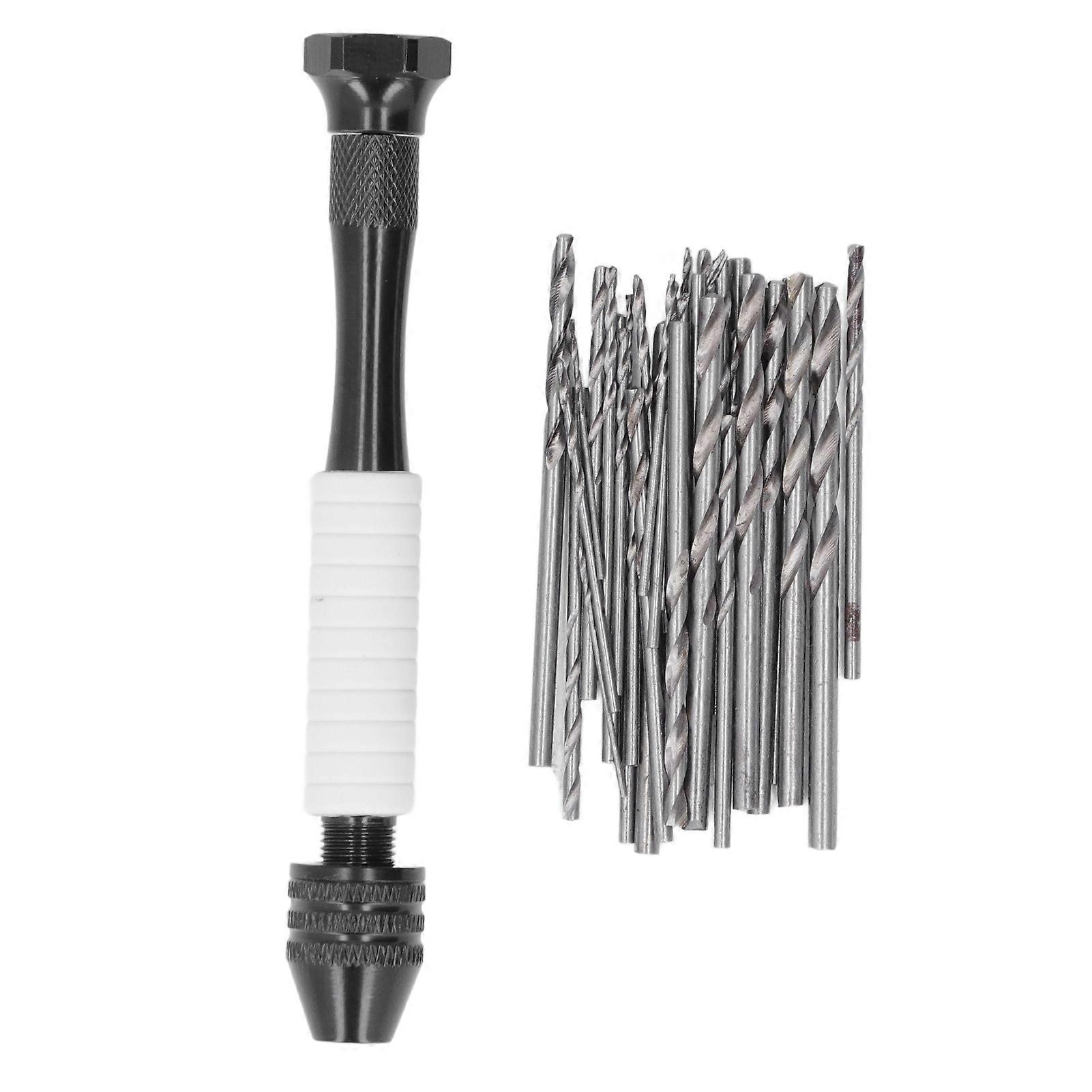 49Pcs/Set Hand Drill Bits Set High Speed Steel ABS Twist Drills Bit for Wood Plastic Rubber