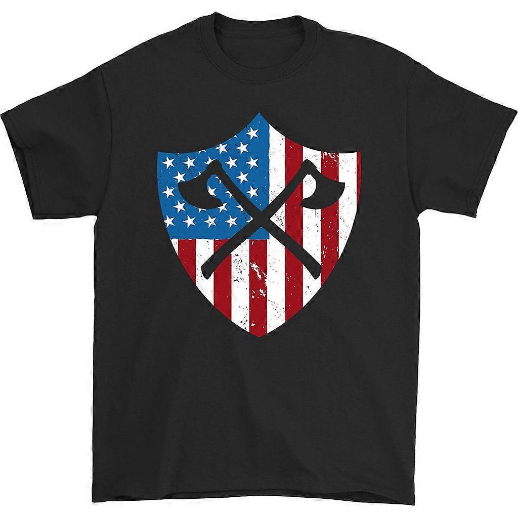 Axe Throwing American Flag T-shirt