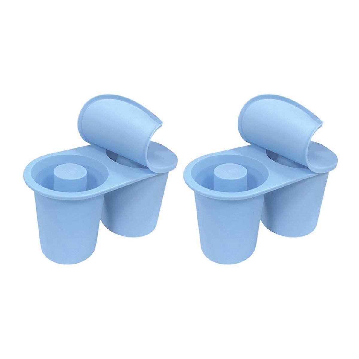 Ice-Cube Tray Compatible with - Silicone Cylinder Ice Mold with Lid and Bin for Freezer, Ice Drink
