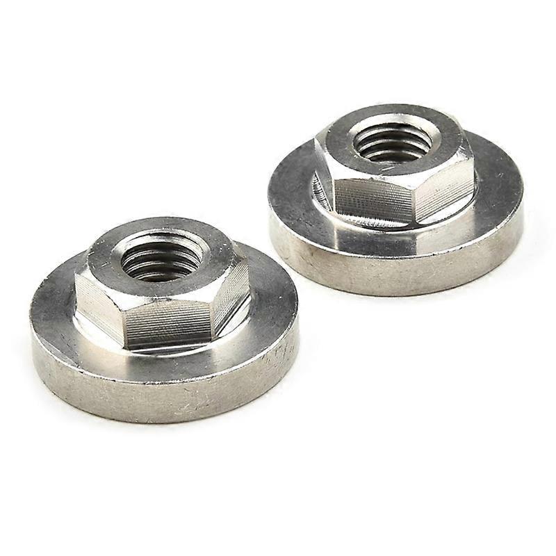 2Pcs M14 Thread Replacement Angle Grinder Inner Outer Flange Nut Set Tools For 14mm Spindle Thread Power Tool 85DA
