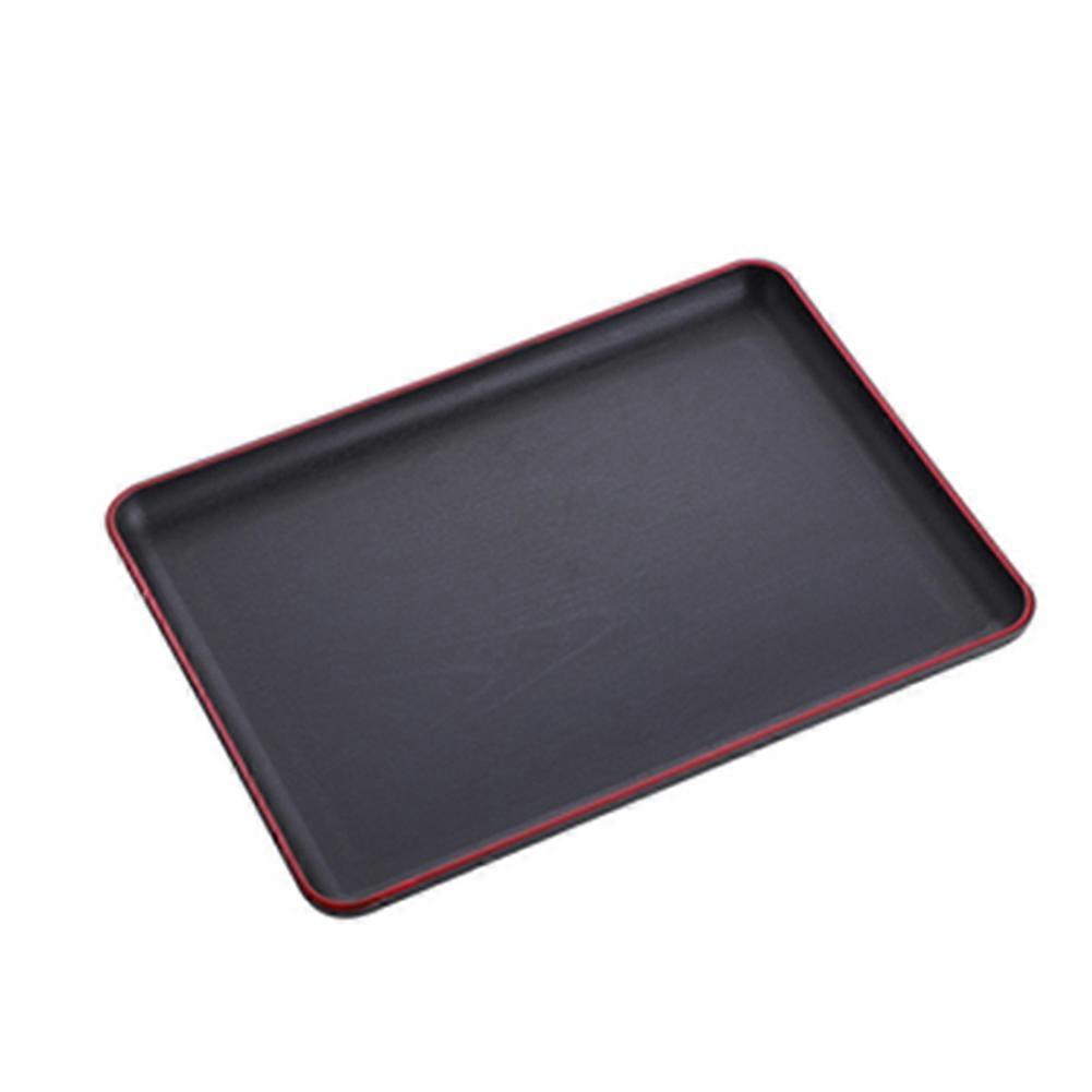 Serveringsbricka Rektangulär plastbricka Mat serveringsbrickor Halkskyddsbeständiga