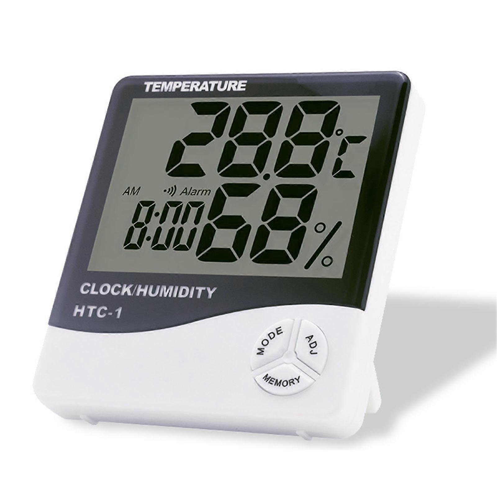 Household Digital Display Thermometer Electronic Alarm Clock Hygrometer for Bedroom Study