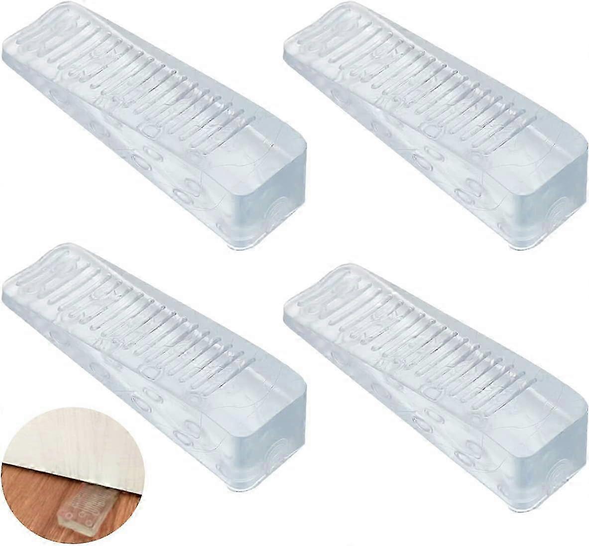 4 stuks deurstops, deurwigstops, antislipdeurstops, siliconen deurstops, vloerdeurstoppers, U