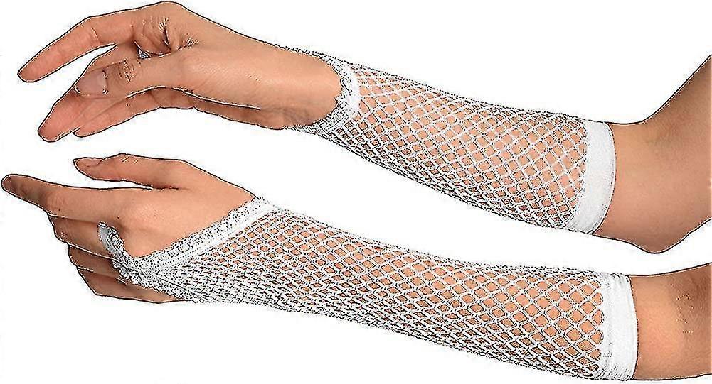 Fishnet Gloves Fingerless With Finger Loop