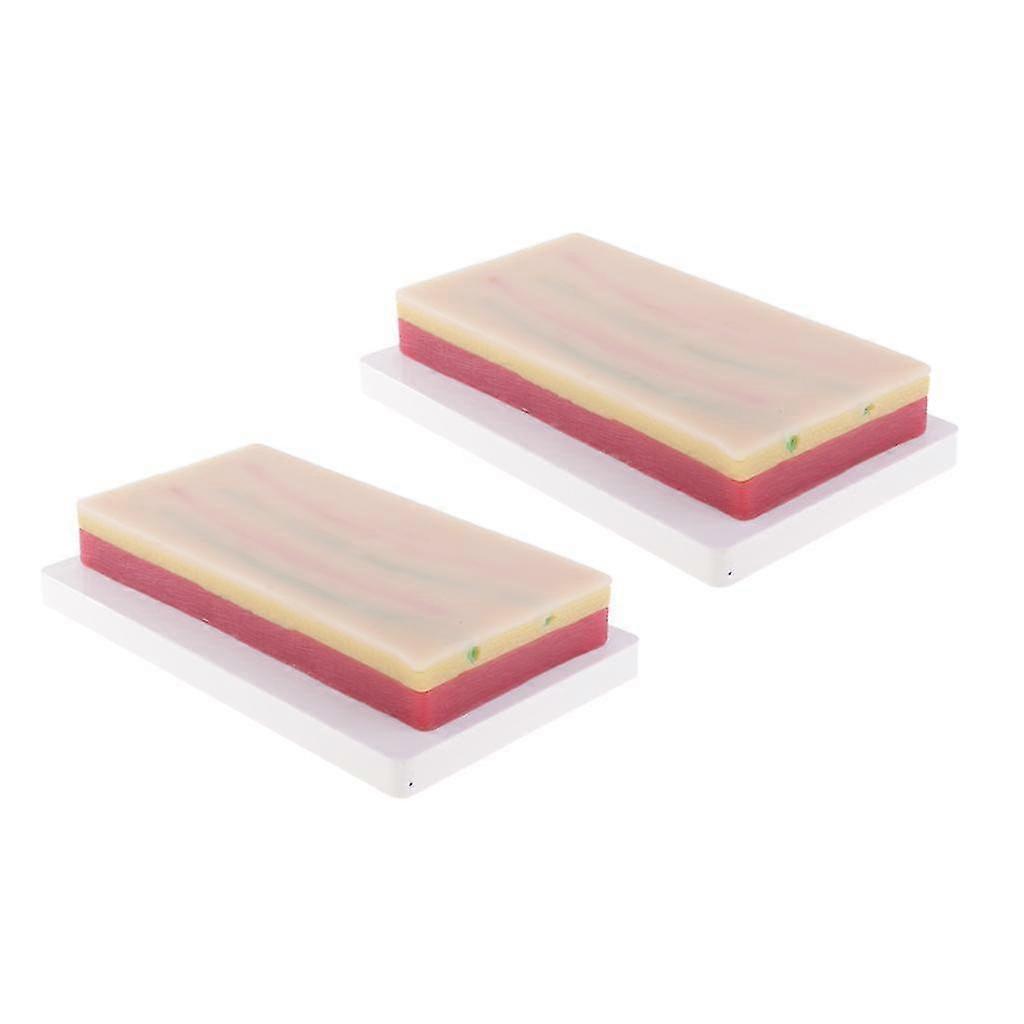 2 قطع خياطة ممارسة كيت الطبية 3 طبقات خياطة تدريب الجلد البشري