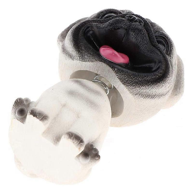 ISpchen Tête à Secouer Chiot - Figurine Tableau De Bord PVC 17,5 Cm - Cadeau Auto, Bureau