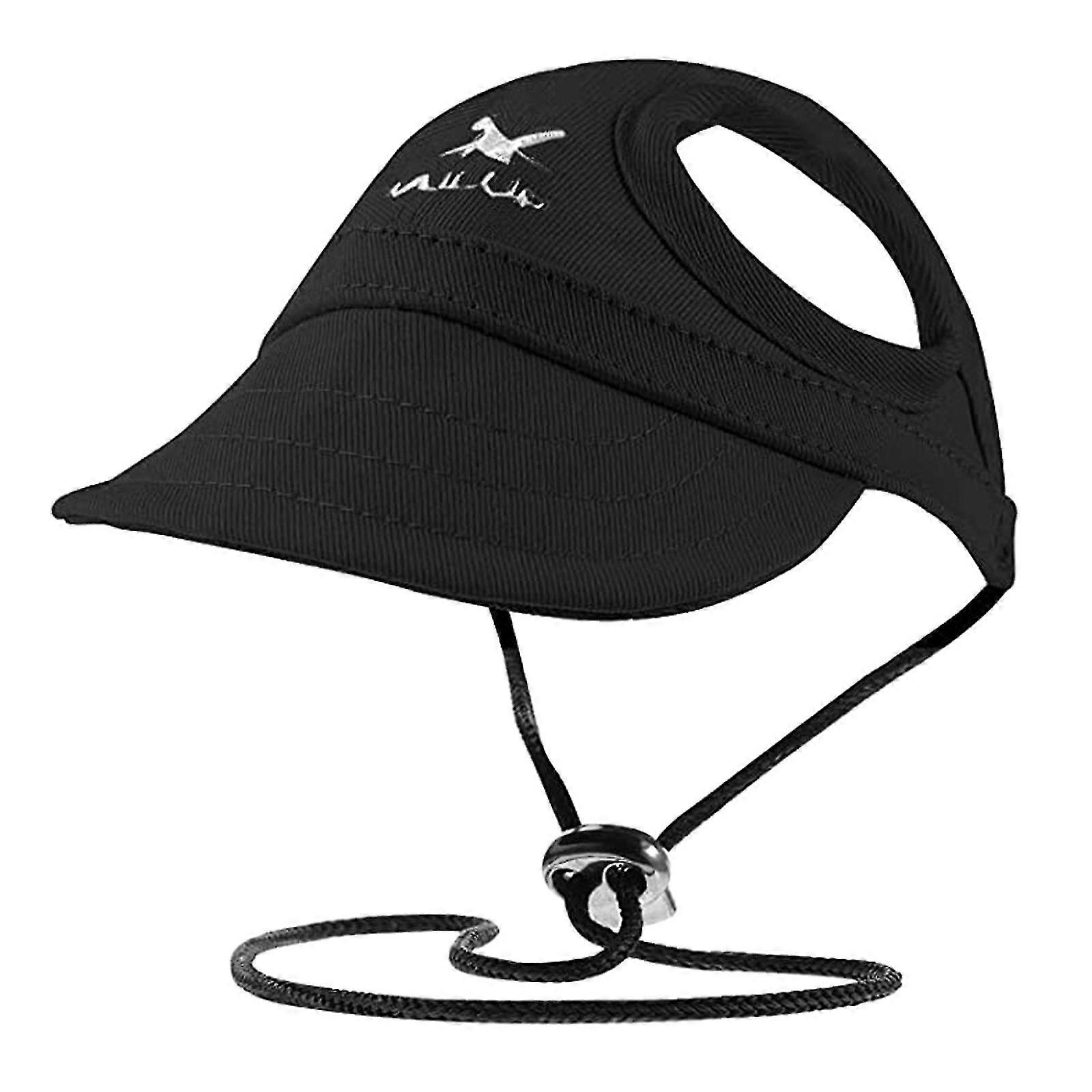 Dog Visor Cap Hat Headgear With Adjustable Elastic Chin Strap (sunbonnet)