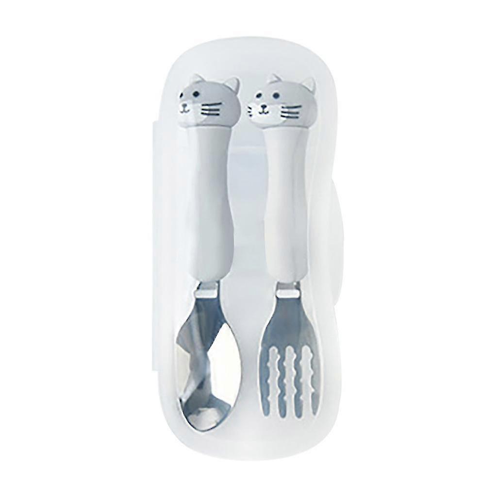 Tableware Set Primary School Stainless Steel Tableware Cute Fork Spoon