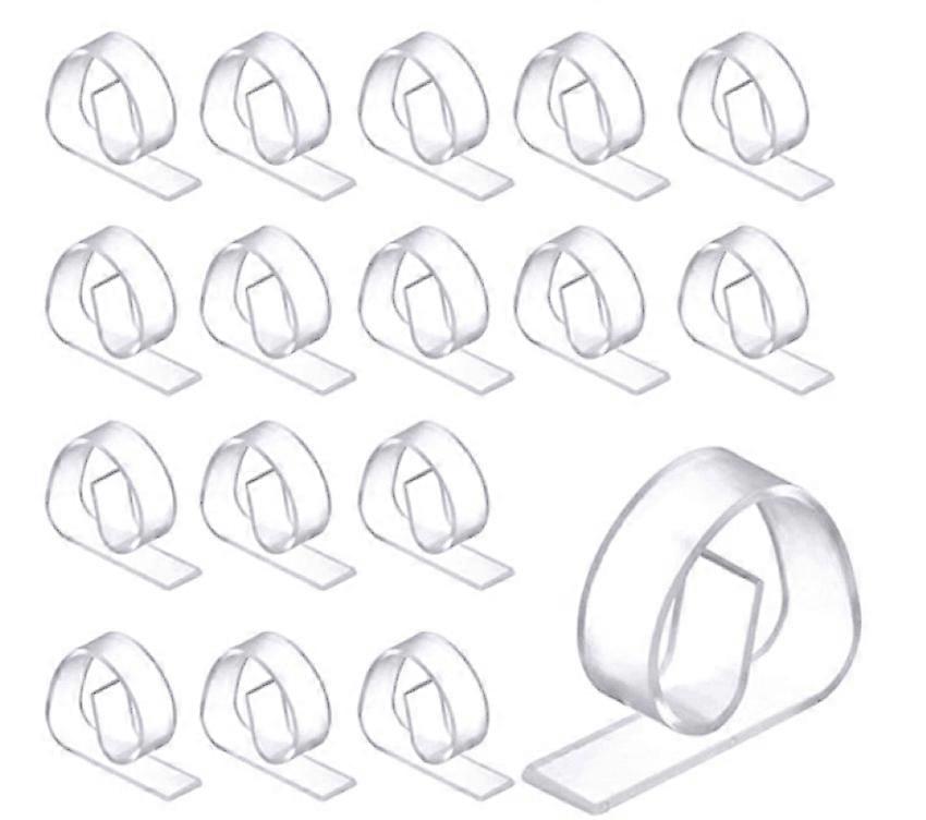 24 Pack Clear Plastic Tablecloth Clips For Picnic Table
