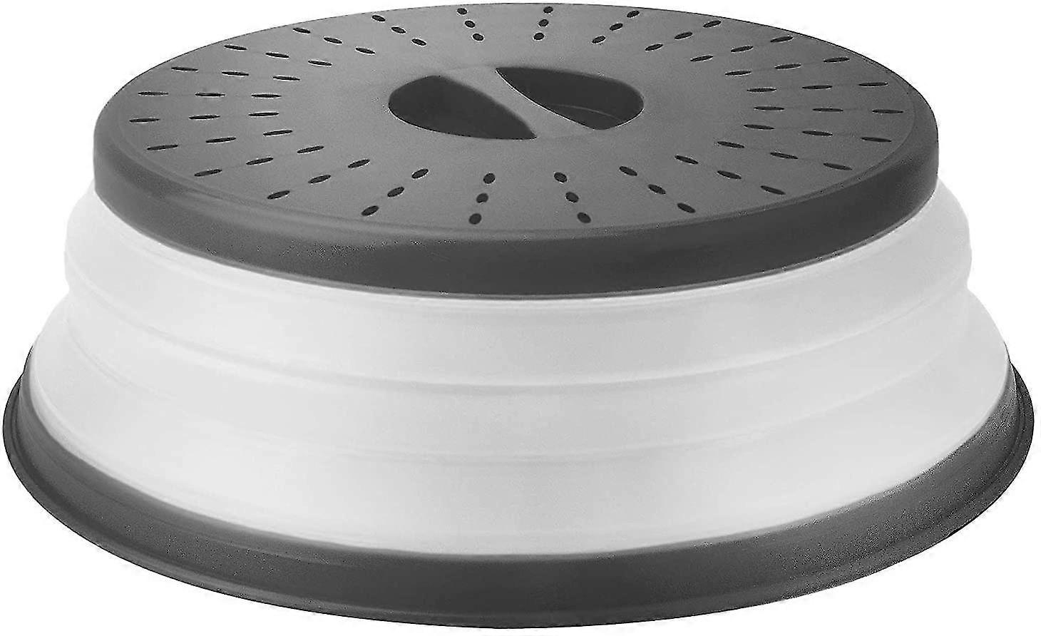 Vented Collapsible Microwave Splatter Proof Food Plate Cover+handle