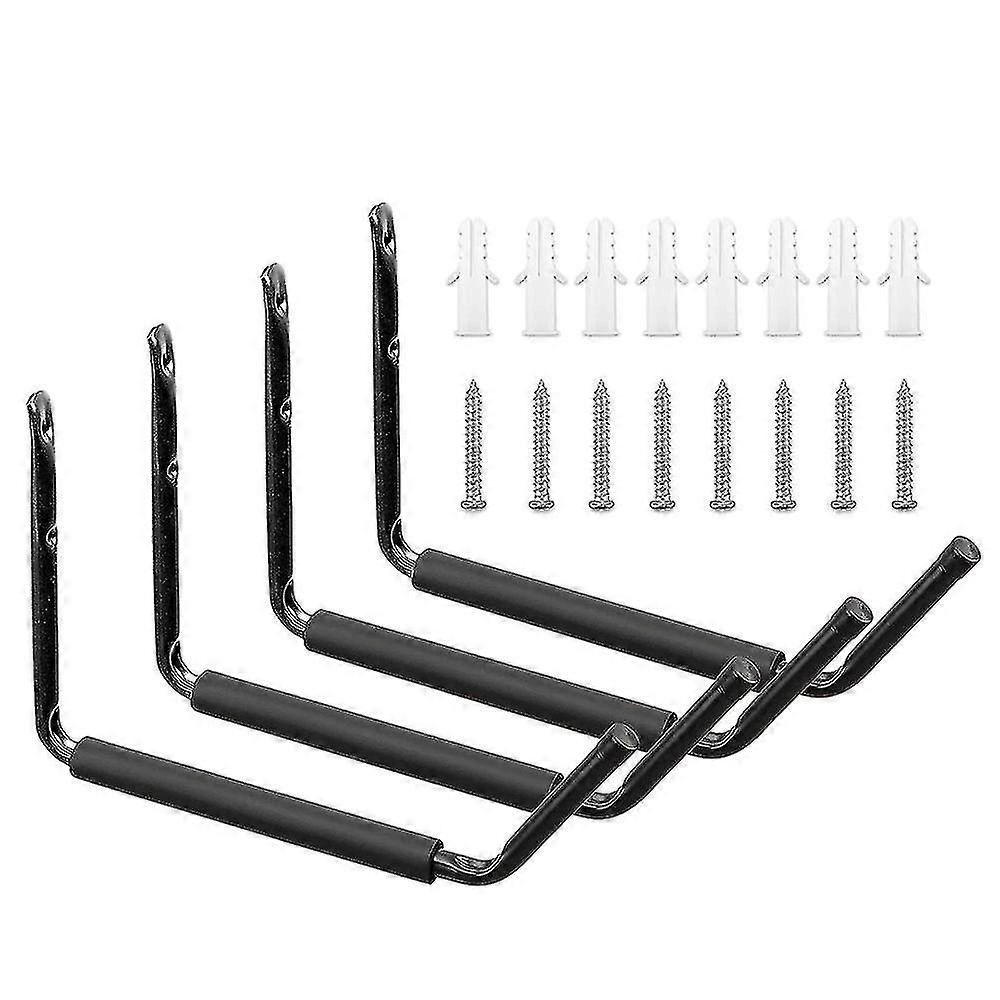4pcs Heavy Duty Garden Wall Mounted Hook With Screws Hook Durable