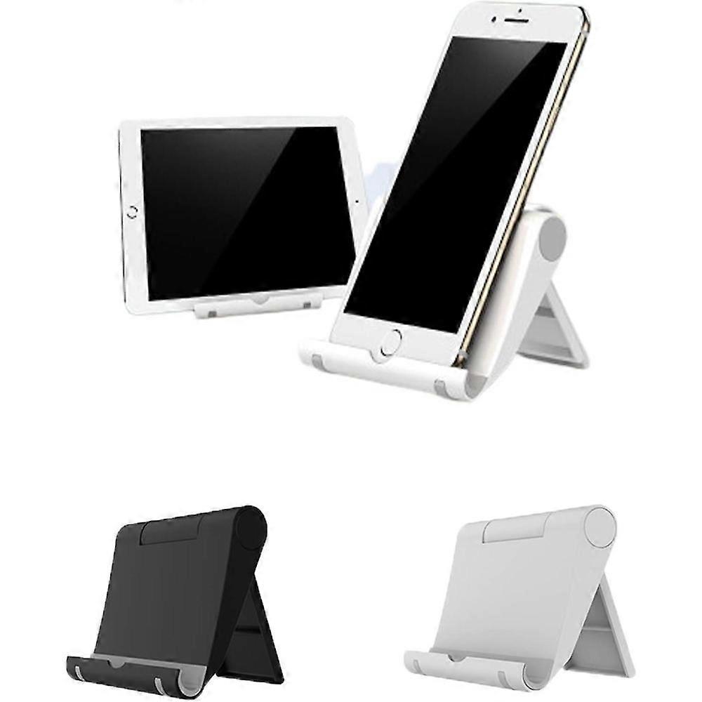 2 Pack Plastic Adjustable Folding Desktop Stand For 6-11" Tablet Compatible With Iphone 12 Pro Max 11 Xs Xr X Samsung Galaxy Note 20 Android QTC
