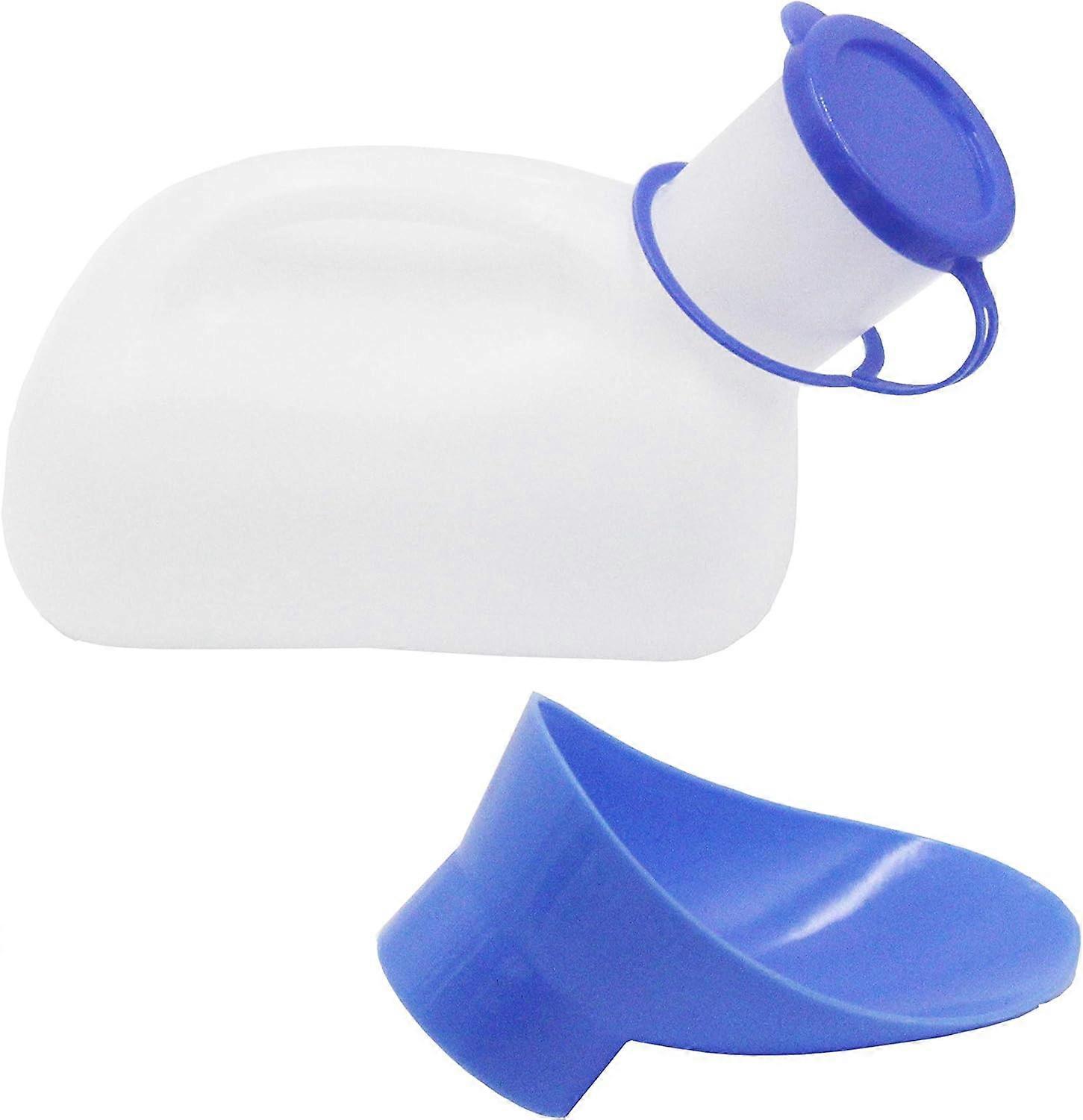 Unisex urinal with lid 1000ml male/female portable with measuring scale