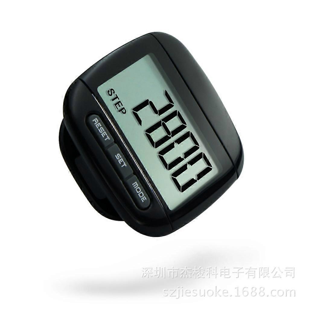 Simple Step Counter Walking 3D Pedometer with Clip and Lanyardrandom Color