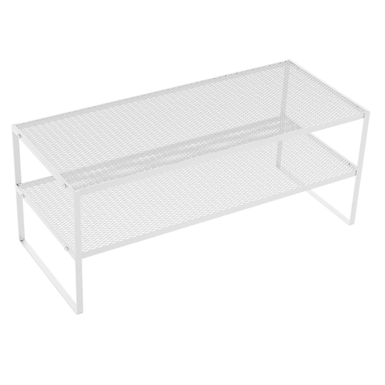 Desktop Computer Stand Removable Computer Rack for Study Room Bedroom Office 2 Layer White