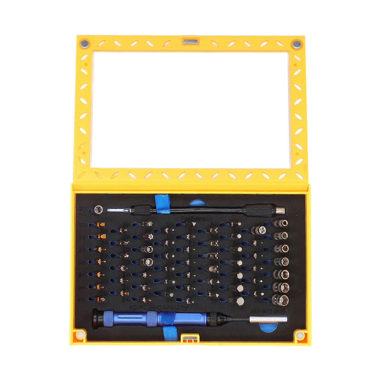 63 in 1 Screwdriver Combination Set Multifunctional Driver Bit Socket Handle for Electronic Repair